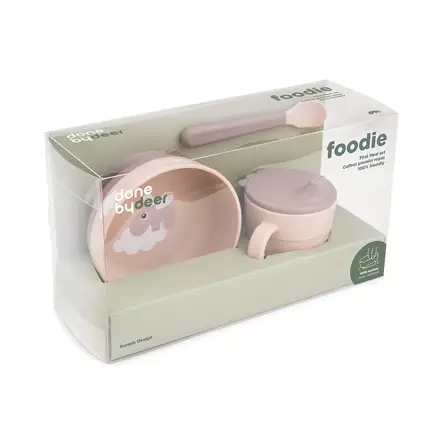 Foodie first meal set, done by deer, wauva, happy clouds - Lasten kulhot ja lautaset - 1596571 - 2
