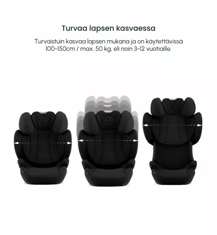 Cybex_Solution_T_iSize_turvavyöistuin_Plus_MiracleGrey_Wauva - Turvavyöistuimet lapselle - 522004108 - 2
