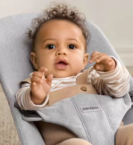 Baby björn bouncer bliss sitteri vaalean harmaa wauva - Sitterit ja keinut - 006029 - 1